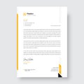 Corporate modern letterhead design, creative modern letter head template Royalty Free Stock Photo