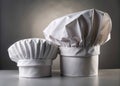 Professional Culinary Chef Hat Set A Timeless White Toque and Bakers Cap for Aspiring and Experienced Chefs Royalty Free Stock Photo