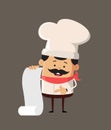 Professional Cute Chef - Devil person Standing with Fake Smile Royalty Free Stock Photo