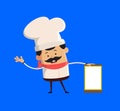 Professional Cute Chef - Devil person Standing with Fake Smile Royalty Free Stock Photo