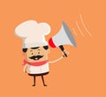 Professional Cute Chef - Devil person Standing with Fake Smile Royalty Free Stock Photo