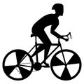 professional cyclist silhouette sporter