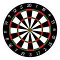 Realistic dartboard professional design vector illustration