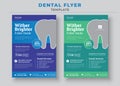 Professional Dental Care Flyers Template, Wither Brighter Fuller Smile, Professional Dental Care, Take Care Of Your Brighter