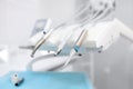 Professional dentist equipment and tools in the medical office. Dental clinic doctor appointment Royalty Free Stock Photo