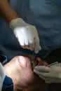 Dentist at work Royalty Free Stock Photo