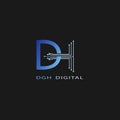 Professional DH Logo for All Kinds Business