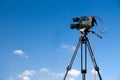 Professional digital video camera Royalty Free Stock Photo