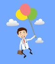 Professional Doctor - Flying with Balloons