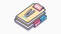 Professional Document Attachment with Paper Clip Outline for Office Use
