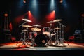 A professional drumkit on a stage Royalty Free Stock Photo
