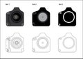 Professional DSLR Camera Icon Royalty Free Stock Photo