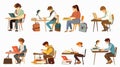 Professional Editors Checking and Correcting Texts for Grammar