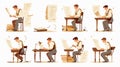 Professional Editors Checking Texts and Correcting Grammar for Accuracy and Quality