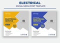 Professional electrical service poster, Electrical Social Media Post