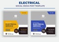 Professional electrical service poster, Electrical Social Media Post