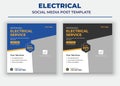 Professional electrical service poster, Electrical Social Media Post