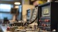 Professional Electronic Measuring Instruments in Laboratory Setting Royalty Free Stock Photo