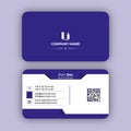 Professional elegent modern business card design template