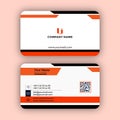 Professional elegent simple and clean business card design template