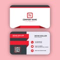 Professional elegent creative business card design template Royalty Free Stock Photo