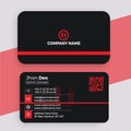 Professional elegent creative business card design template Royalty Free Stock Photo