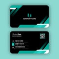 Professional elegent modern business card design template