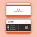 Professional elegent simple and clean business card design template