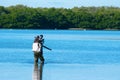 Professional female nature photographer Royalty Free Stock Photo