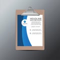 Professional folder with business brochure