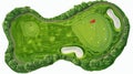 Professional Golf Course Design Element with Flag and Hole Royalty Free Stock Photo