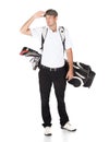 Professional golf player Royalty Free Stock Photo