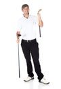 Professional golf player Royalty Free Stock Photo
