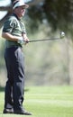 Phil Mickelson hits an wood Royalty Free Stock Photo