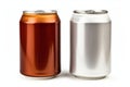 Professional grade blank aluminum cans mockup for design presentation and branding visuals