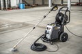 Professional-grade high-pressure washer Royalty Free Stock Photo