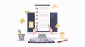 Professional Grammar Check and Text Errors Concept. Editor Reviewing Content for Perfection