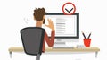 Professional Grammar Check and Text Errors Concept. Usage of Image Illustration