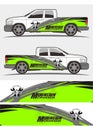 Truck and vehicle stickers Graphics Kits design Royalty Free Stock Photo