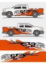 Truck and vehicle decal Graphics Kits design Royalty Free Stock Photo