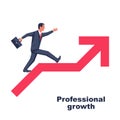 Professional growth. Business concept, progress career