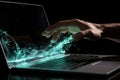 Professional hackers are using laptops in planning attacks against company-owned sites. Generative AI