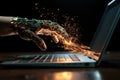 Professional hackers are using laptops in planning attacks against company-owned sites. Generative AI