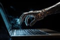 Professional hackers are using laptops in planning attacks against company-owned sites. Generative AI