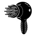 Professional hair dryer icon, simple style