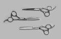 Professional Haircutting Scissors Royalty Free Stock Photo