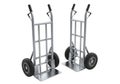 Professional hand trucks for efficient moving and logistics Royalty Free Stock Photo