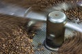 Professional handmade coffee roasting process