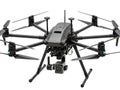 Professional hexacopter drone with advanced camera for aerial video Royalty Free Stock Photo