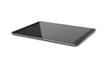 Dark screen electronic tablet device on clean surface Royalty Free Stock Photo